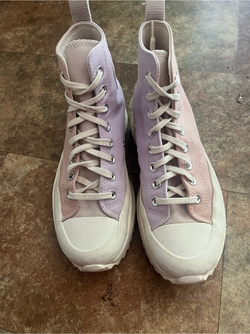 Unisex Converse Run Star Hike Sneakers in Light Pink and Lavender